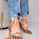 Emma™ | Bold Leopard Print Block Heels