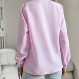 Women’s Polo Collar Button Down Blouse