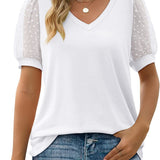Women’s Puff Sleeve V Neck Top