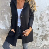 Women’s Button-Up Hooded Jacket