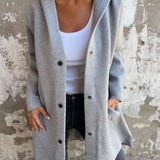 Women’s Button-Up Hooded Jacket