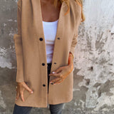 Women’s Button-Up Hooded Jacket