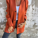 Women’s Button-Up Hooded Jacket