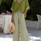 Amélia | Striped Linen Set