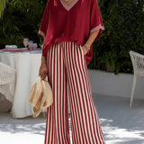 Amélia | Striped Linen Set