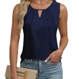 Women’s Sleeveless Round Neck Top