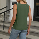 Women’s Sleeveless Round Neck Top