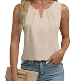 Women’s Sleeveless Round Neck Top